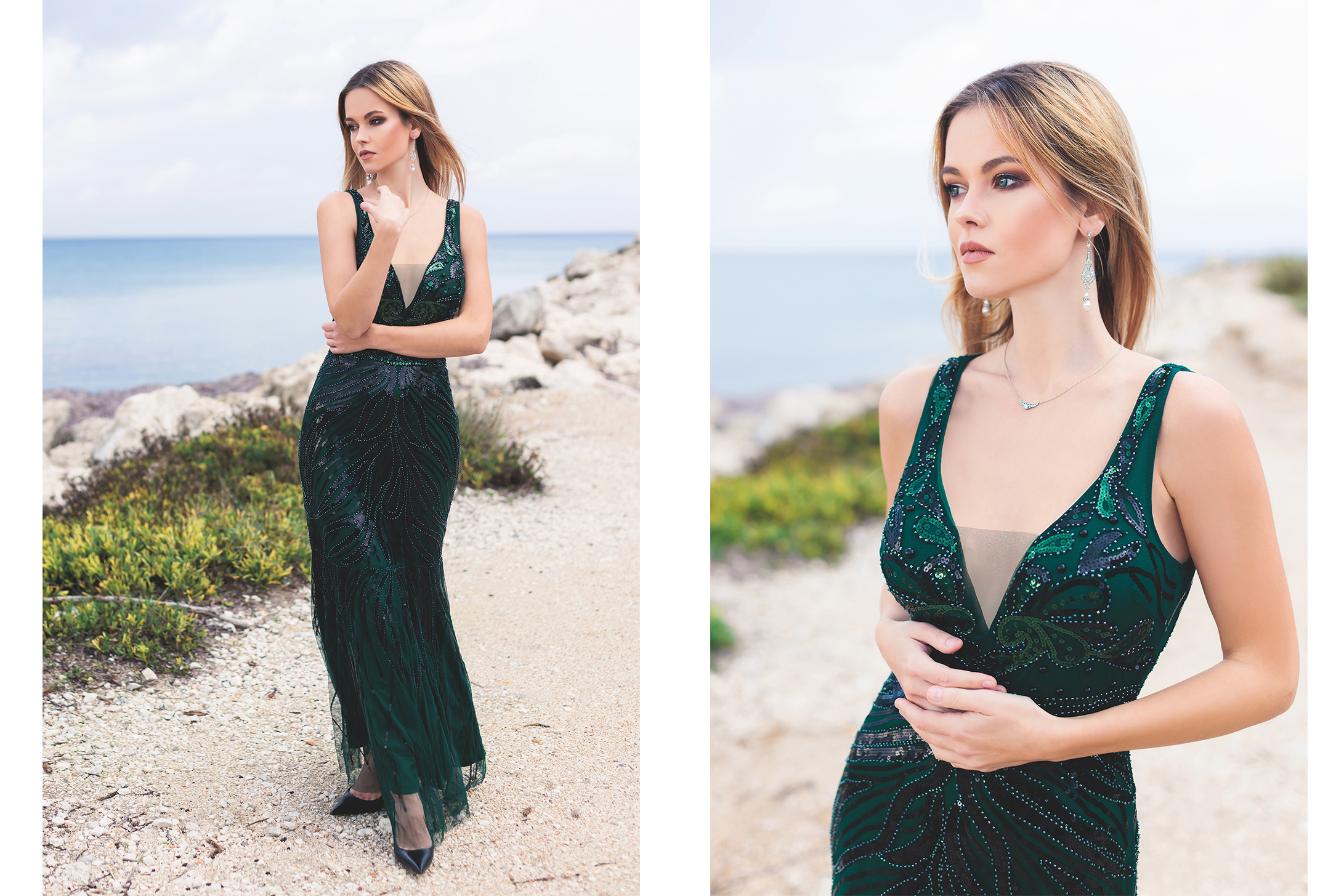 Elegant Green Dress by Tamara Bellis