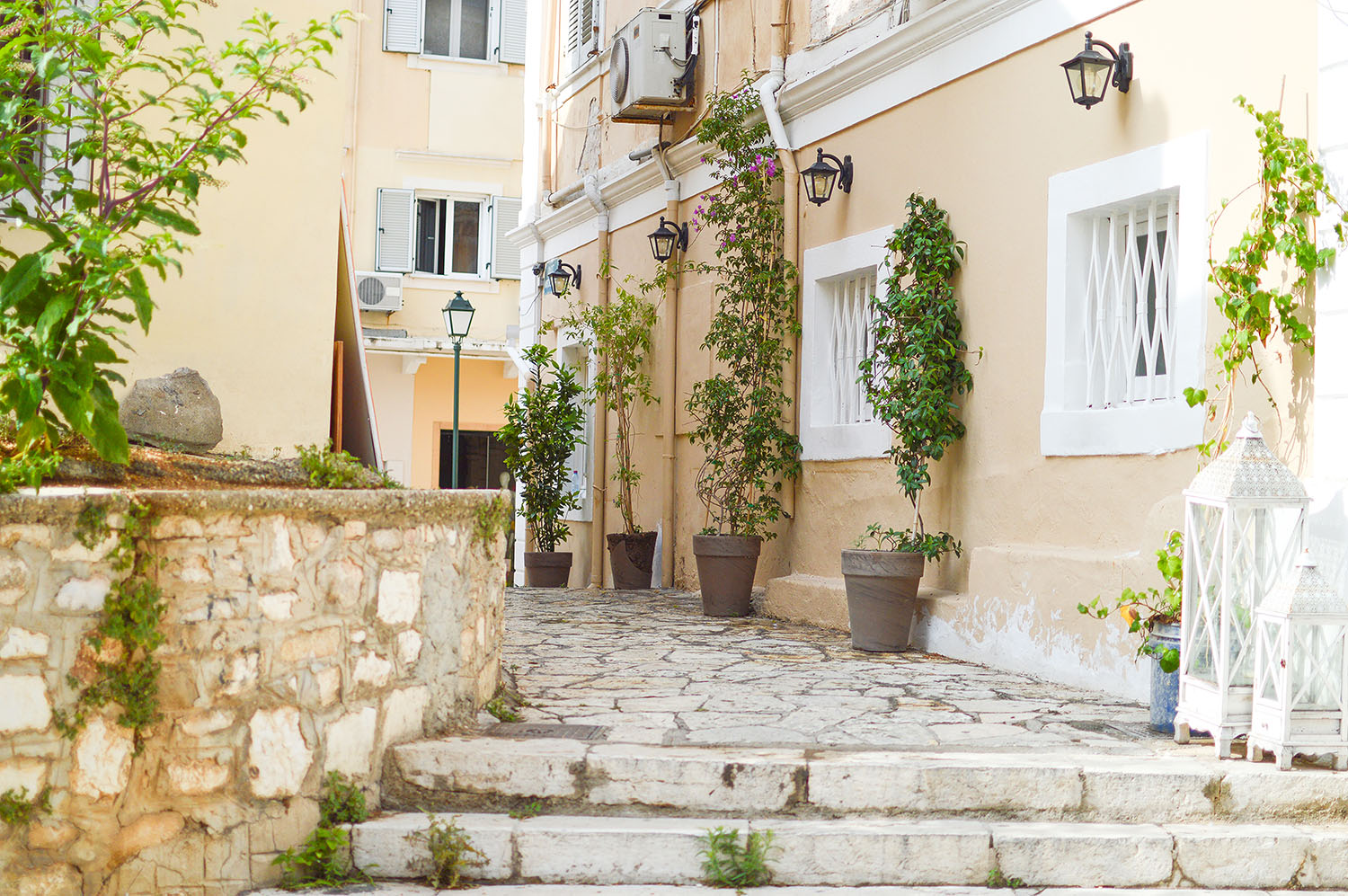 Summer Mornings in Corfu Town by Tamara Bellis