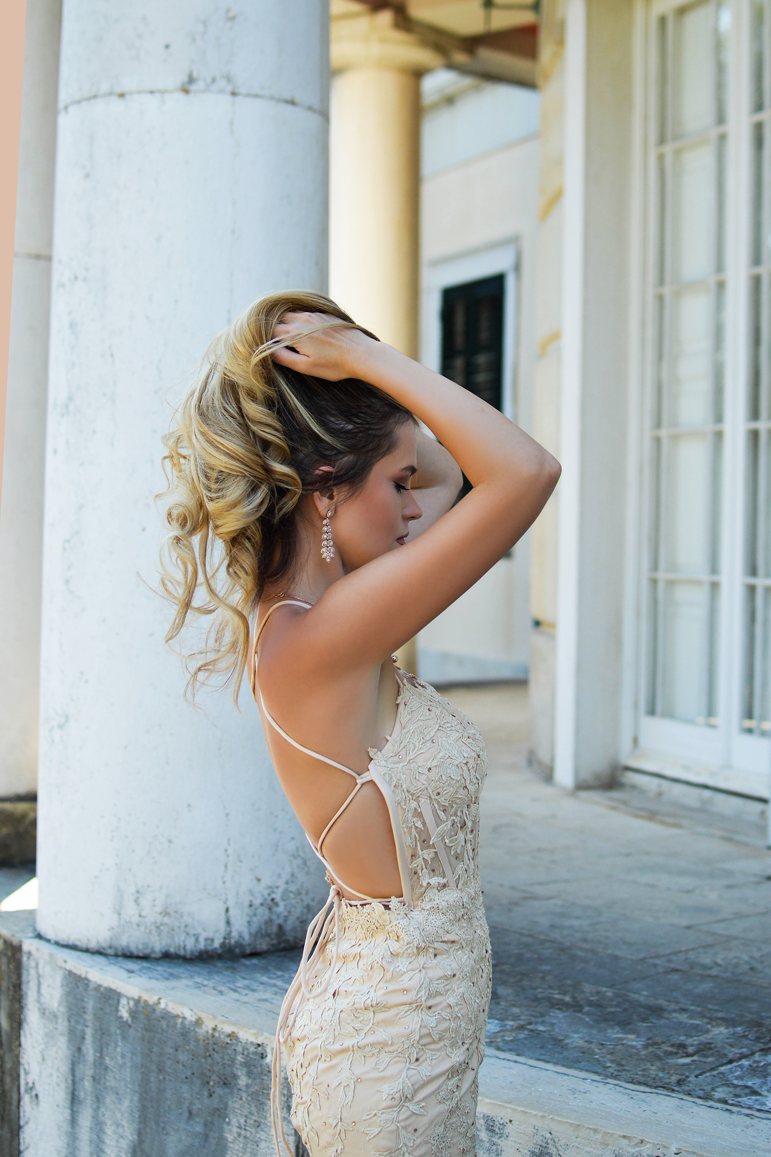 Golden Mini Dress by Tamara Bellis
