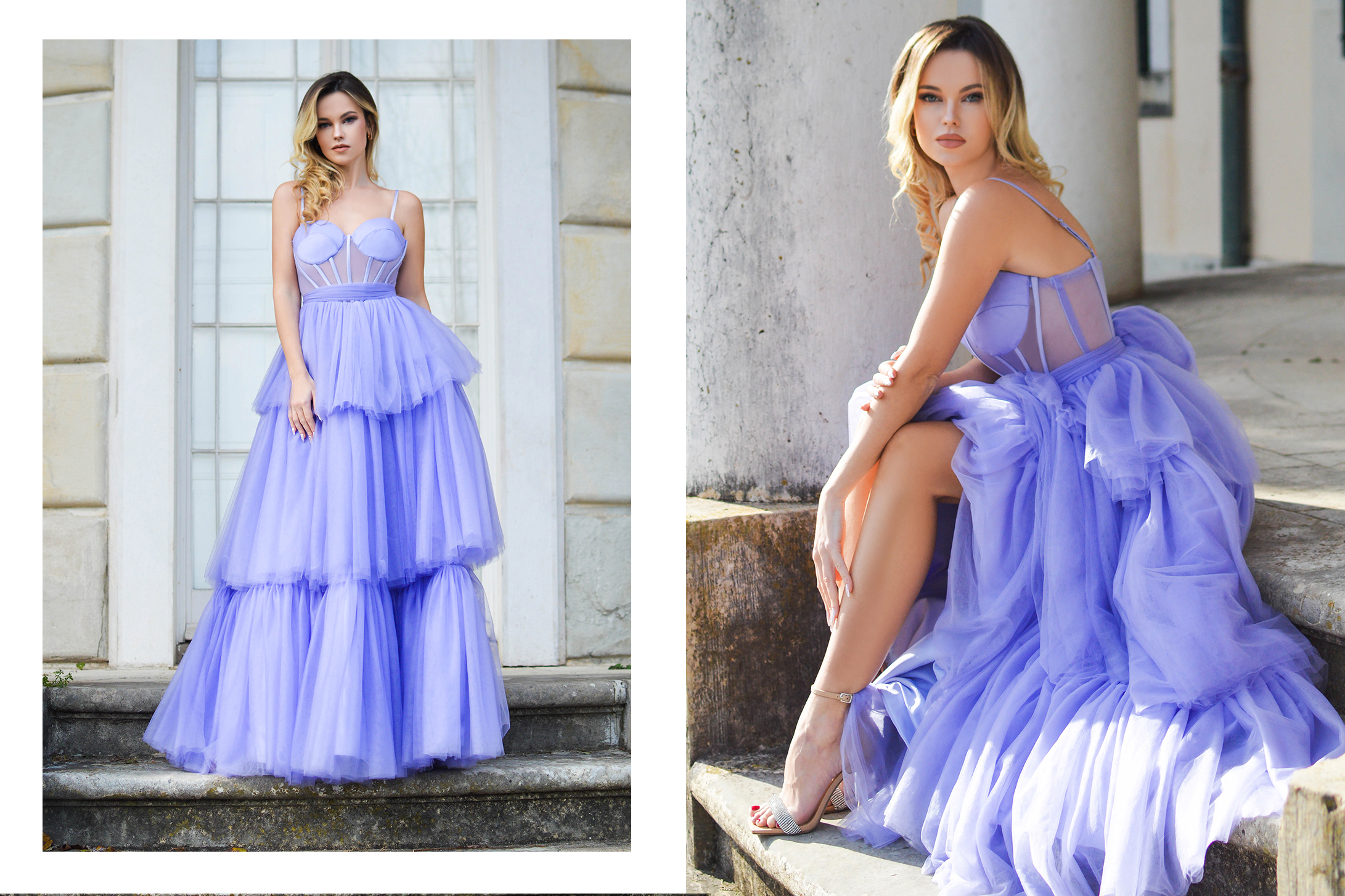 Lavender Tulle Dress by Tamara Bellis