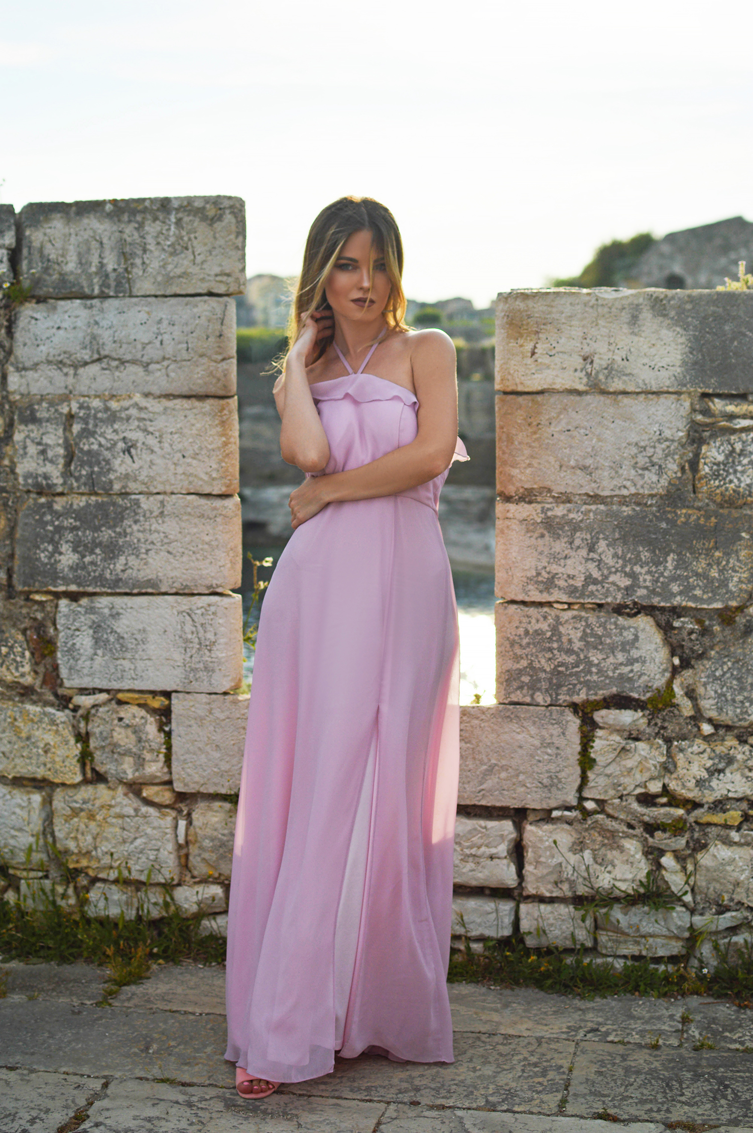 Pink Summer Dress by Tamara Bellis