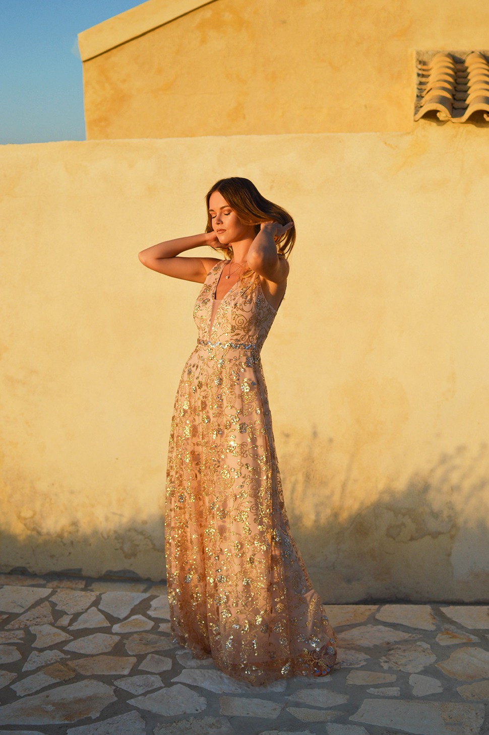 Rose Gold Dress by Tamara Bellis