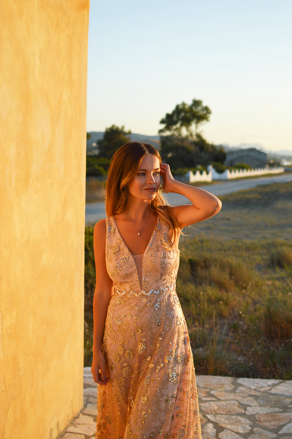 Rose Gold Dress by Tamara Bellis
