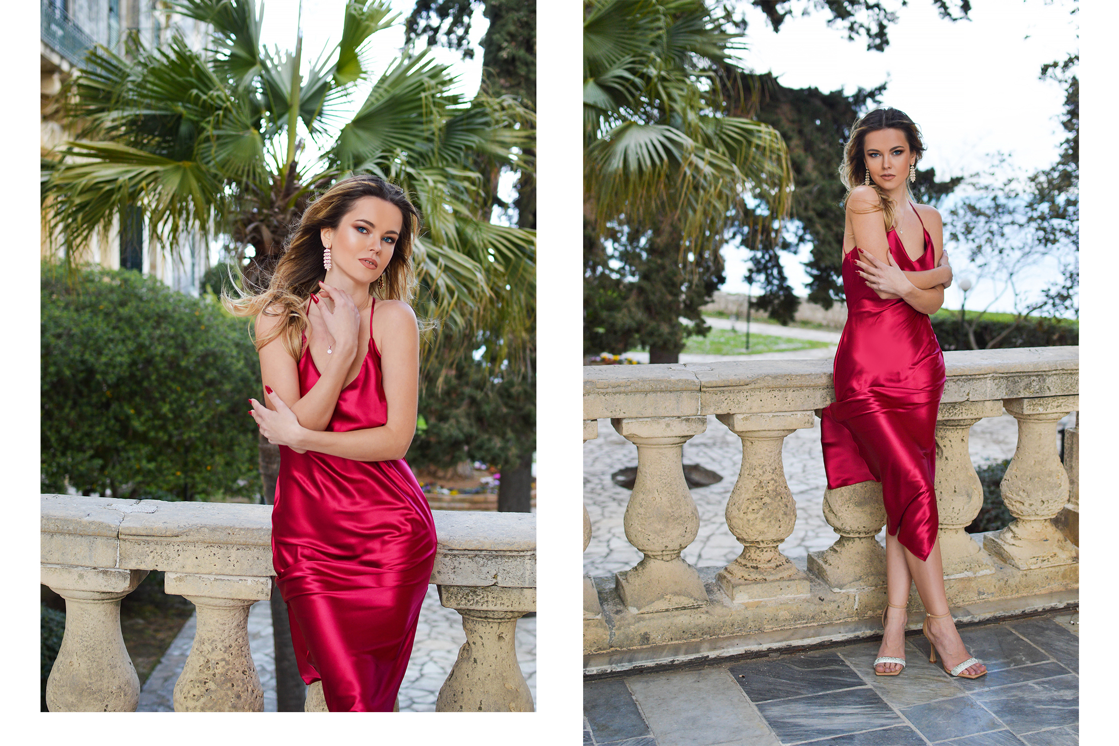 Stunning Red Silk Dress by Tamara Bellis