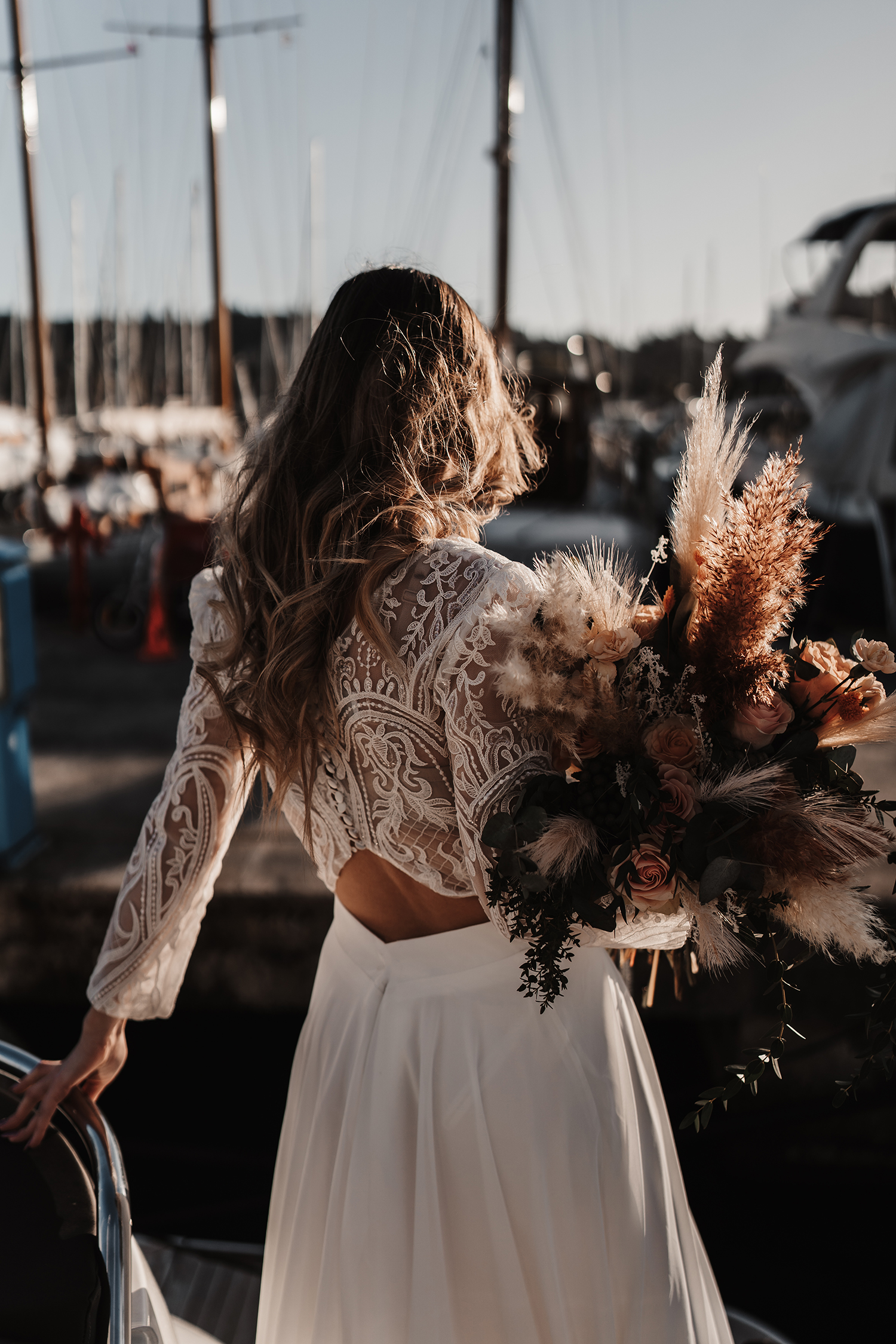 Yacht Wedding Photoshoot by Tamara Bellis